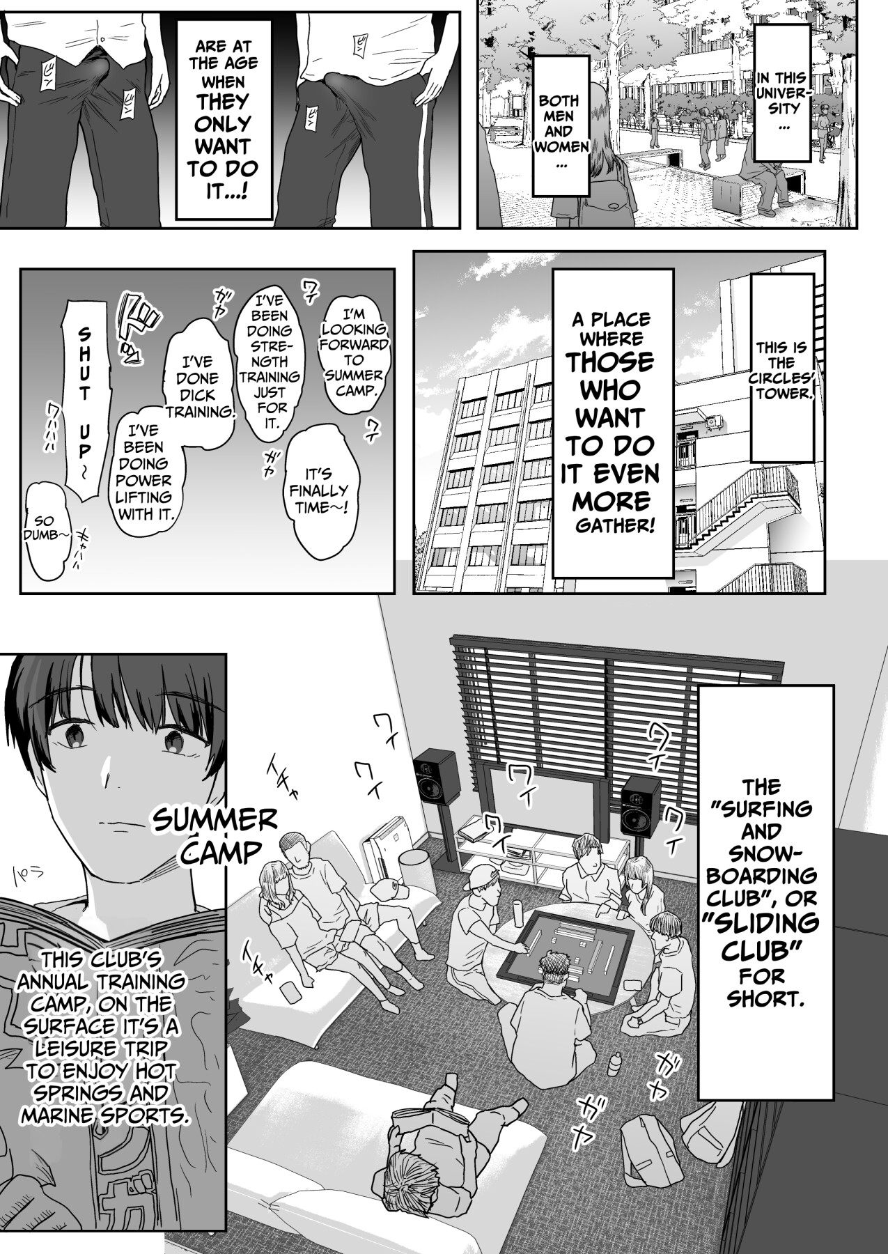 Hentai Manga Comic-Only One Guy At The Fuck Club's Intensive Training Camp-Read-6